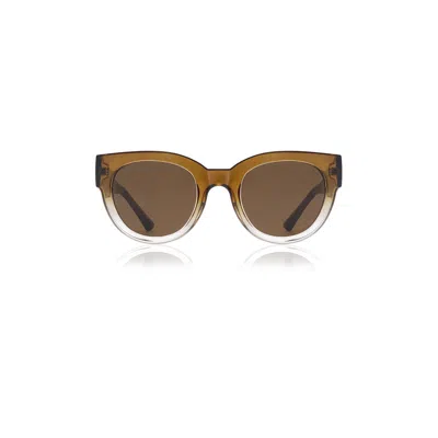 A. Kjærbede Women's Neutrals / Brown Lilly Sunglasses Smoke Champagne