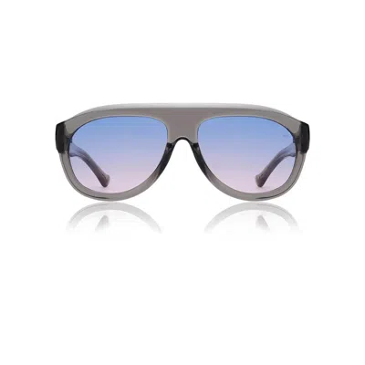 A. Kjærbede Women's Purple / Blue / Grey Rio Sunglasses Grey Transparent In Gray