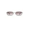A. Kjærbede Women's Silver / Grey Noah Sunglasses Striped Horn In Gray