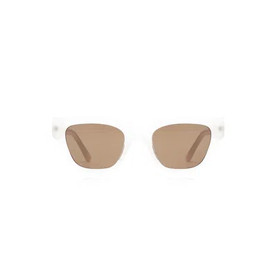 A. Kjærbede Women's White / Brown Kaws Cream Bone In Multi
