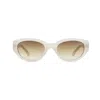 A. Kjærbede Women's White Winnie Cream Bone In Gray