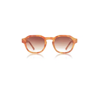 A. Kjærbede Women's Yellow / Orange Zan Sunglasses Burnt Amber