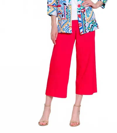 A La Carte Pull On Pant In Red