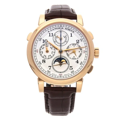 A. Lange & Sohne A. Lange And Sohne 1815 Rattrapante 18k Rose Gold Chronograph Men's Watch 421.032 In Brown