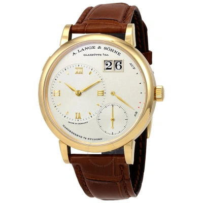 A. Lange & Sohne A. Lange And Sohne Grand Lange 1 18k Yellow Gold Men's Watch 117.021 In Brown / Champagne / Gold / Gold Tone / Yellow