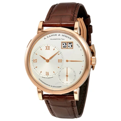 A. Lange & Sohne A. Lange And Sohne Grand Lange 1 Silver Dial Men's Watch 117.032 In Brown