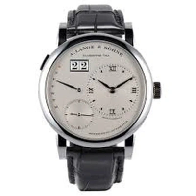 A. Lange & Sohne A. Lange And Sohne Lange 1 Daymatic Silver Dial Automatic Men's Watch 320.025 In Black