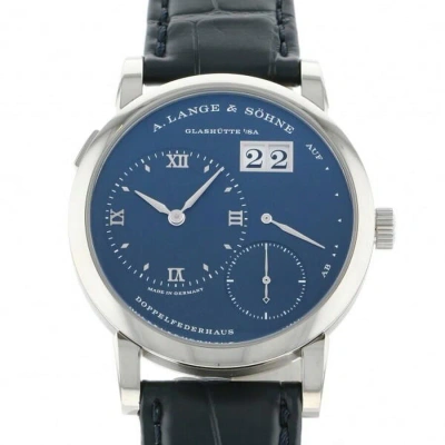 A. Lange & Sohne Lange 1 Hand Wind Blue Dial Men's Watch 191.028