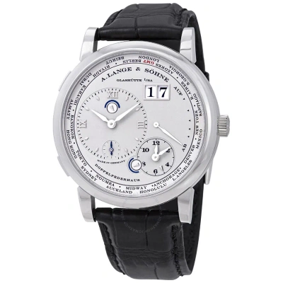 A. Lange & Sohne A. Lange And Sohne Lange 1 Time Zone Platinum Men's Watch 116.025 In Black