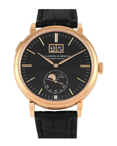 A. Lange & Sohne Men's Saxonia Watch (authentic ) In Black