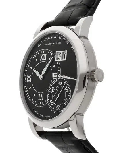 Pre-owned A. Lange & Sohne Platinum Grand Lange 1 41mm In Black