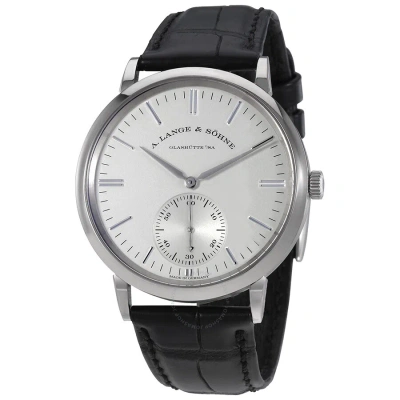 A. Lange & Sohne A Lange And Sohne Saxonia Automatic Silver Dial 18k White Gold Men's Watch 380.027 In Multi