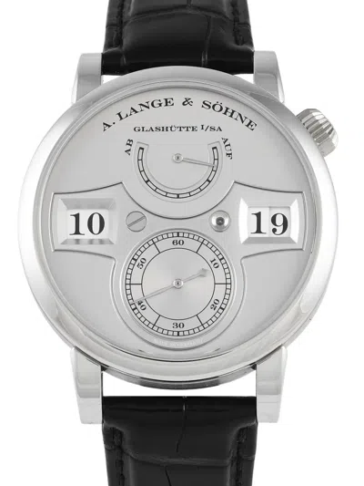 Pre-owned A. Lange & Sohne Zeitwerk 42mm In Black