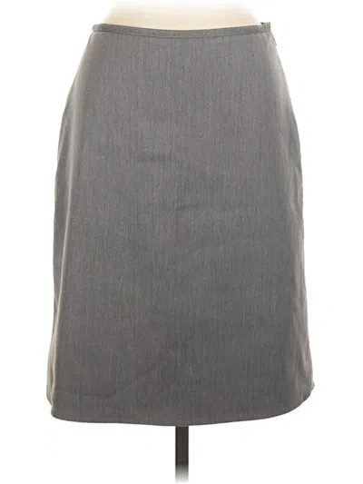 Pre-owned A Line Formal Skirt In Gray