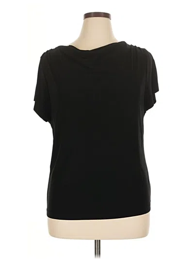 Pre-owned A Line Short Sleeve Top Black Cowl Neck Tops