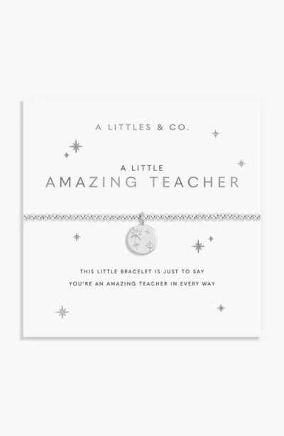 A Littles & Co. A Littles & Co A Little 'amazing Teacher' Bracelet In Yellow