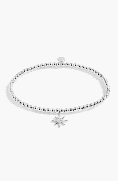 A Littles & Co. A Littles & Co A Little 'be The Light' Bracelet In Silver Plating