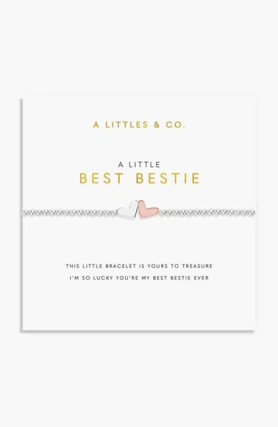 A Littles & Co. A Littles & Co A Little 'best Bestie' Bracelet In Silver