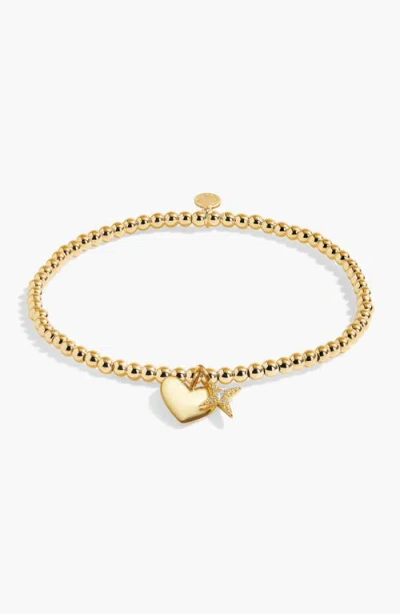 A Littles & Co. A Littles & Co A Little 'blessed To Have A Daughter Like You' Bracelet In Gold-tone Plating