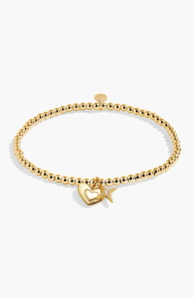 A Littles & Co. A Littles & Co A Little 'blessed To Have A Mom Like You' Bracelet In Gold-tone Plating