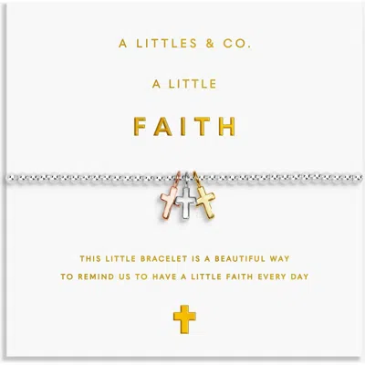 A Littles & Co. A Littles & Co A Little Charmed Moments 'faith' Bracelet In Multi