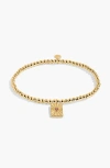 A Littles & Co. A Littles & Co A Little 'everything Happens For A Reason' Bracelet In Gold-tone Plating In Gold