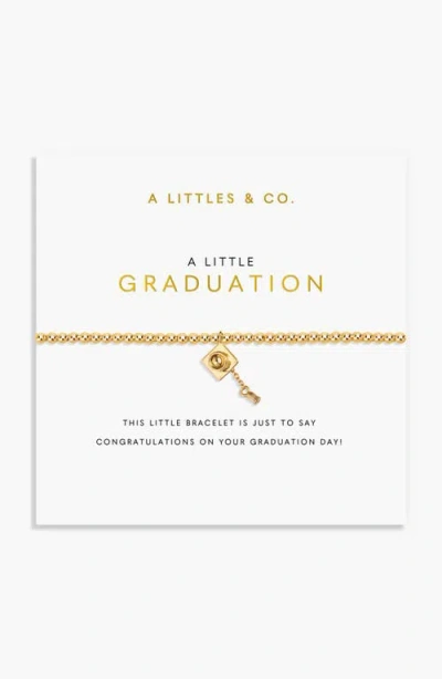 A Littles & Co. A Littles & Co A Little 'graduation' Bracelet In Gold
