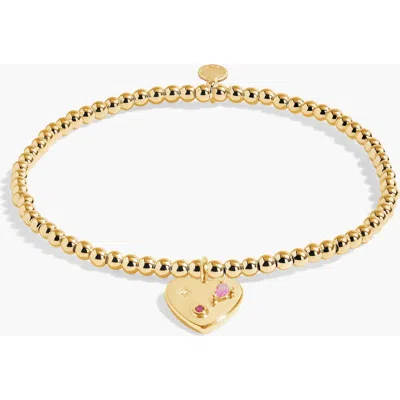 A Littles & Co. A Littles & Co A Little 'happy Girl Era' Bracelet In Gold-tone Plating