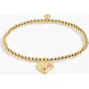 A Littles & Co. A Littles & Co A Little 'happy Girl Era' Bracelet In Gold-tone Plating