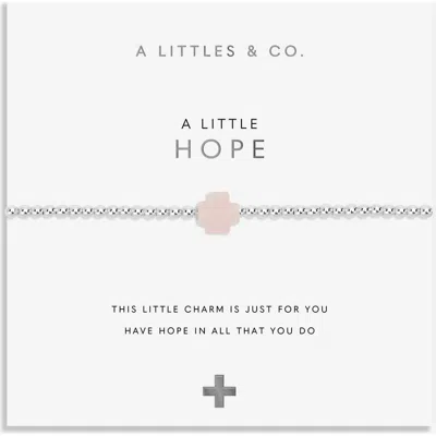 A Littles & Co. A Little 'hope' Bracelet In Gray