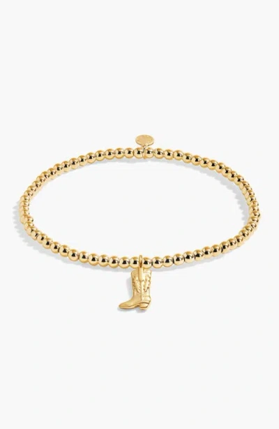 A Littles & Co. A Littles & Co A Little 'howdy Cowgirl' Bracelet In Gold-tone Plating