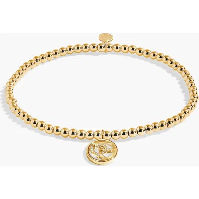 A Littles & Co. A Littles & Co A Little 'love And Friendship' Bracelet In Gold-tone Plating