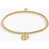 A Littles & Co. A Littles & Co A Little 'love And Friendship' Bracelet In Gold-tone Plating