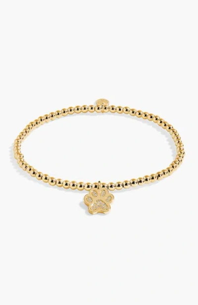 A Littles & Co. A Littles & Co A Little 'love Has Four Paws' Bracelet In Gold