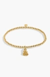 A Littles & Co. A Littles & Co A Little 'mama Bear' Bracelet In Gold-tone Plating