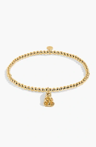 A Littles & Co. A Littles & Co A Little 'mama Bear' Bracelet In Gold-tone Plating