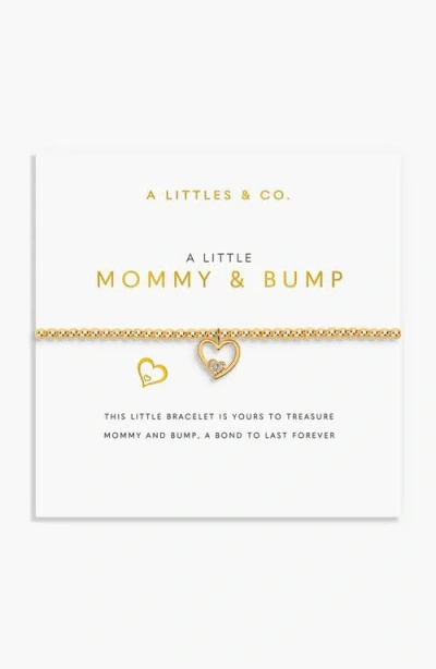 A Littles & Co. A Littles & Co A Little 'mommy And Bump' Bracelet In Gold