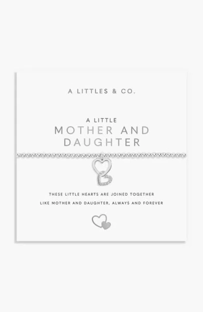 A Littles & Co. A Littles & Co A Little 'mother And Daughter' Bracelet In Silver Plated