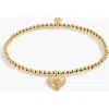 A Littles & Co. A Littles & Co A Little 'positivity' Bracelet In Gold-tone Plating In Gold