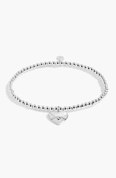 A Littles & Co. A Littles & Co A Little 'sending Love' Bracelet In Silver Plating