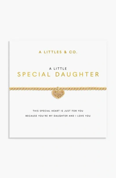 A Littles & Co. A Littles & Co A Little 'special Daughter' Bracelet In Gold