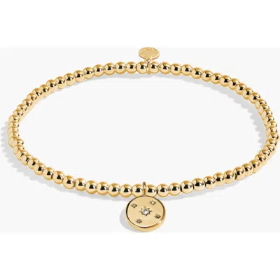 A Littles & Co. A Littles & Co A Little 'wonderful Things Are Coming Your Way' Bracelet In Gold-tone Plating