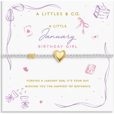 A Littles & Co. Birth Month A Little Bracelet In Gray