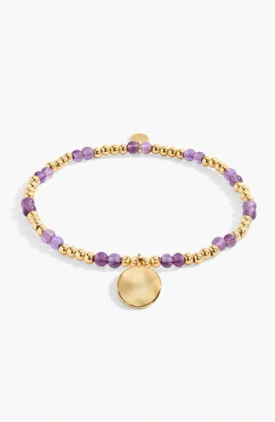 A Littles & Co. A Littles & Co Birthstone A Little February Bracelet