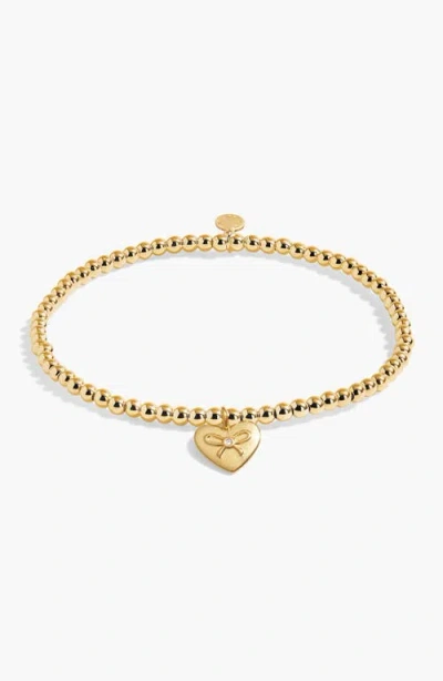 A Littles & Co. A Littles & Co Christmas A Little 'happy Holidays' Bracelet In Gold-tone Plating