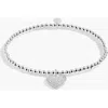 A Littles & Co. A Littles & Co Confetti A Little 'happy Birthday' Bracelet In Silver Plating