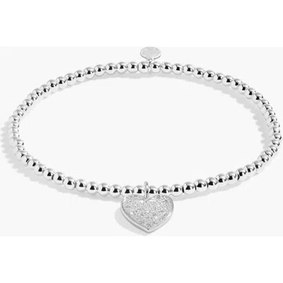 A Littles & Co. A Littles & Co Confetti A Little 'happy Birthday' Bracelet In Silver Plating