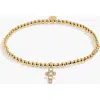 A Littles & Co. A Littles & Co Faith A Little 'blessing' Bracelet In Gold-tone Plating