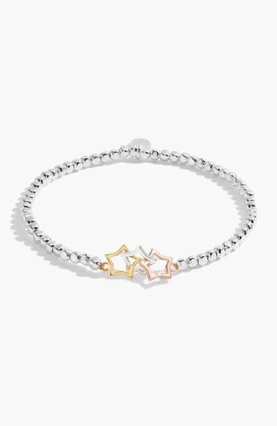A Littles & Co. A Littles & Co Forever Yours 'magical Birthday Wish' Trio Bracelet In Silver, Gold-tone And Rose Gol