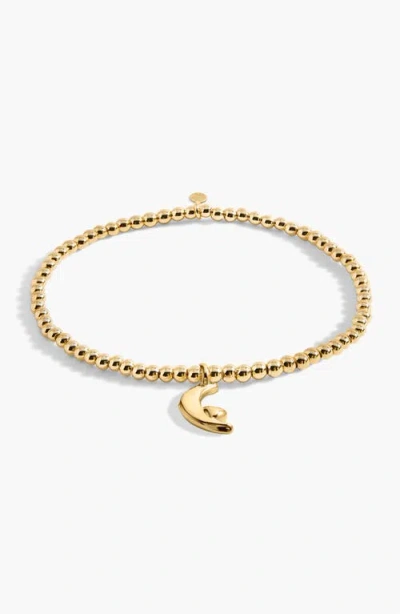 A Littles & Co. A Littles & Co Gold A Little 'love You To The Moon And Back' Bracelet
